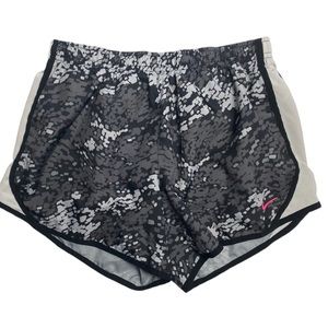 Nike Women’s Black Gray White Dri-Fit Athletic Running Shorts XL